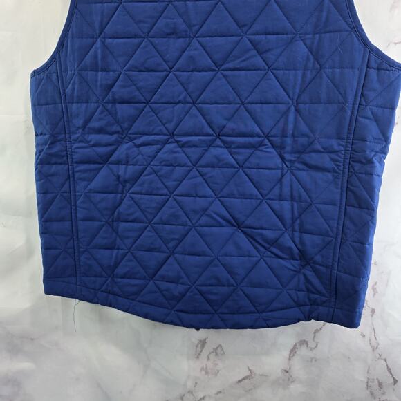 Chubbies Jacket Mens Medium Blue Vest Quilted Nylon Bomber Rooster Easy Going - Picture 7 of 11